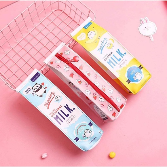 Adorable Milk Carton Pencil Pouch - Picture 2 of 5